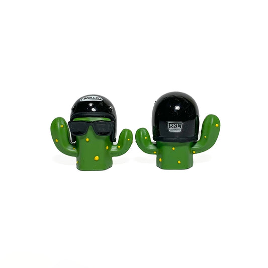 Cactus Valve Caps – Handmade Resin Car & Motorcycle Wheel Accessories