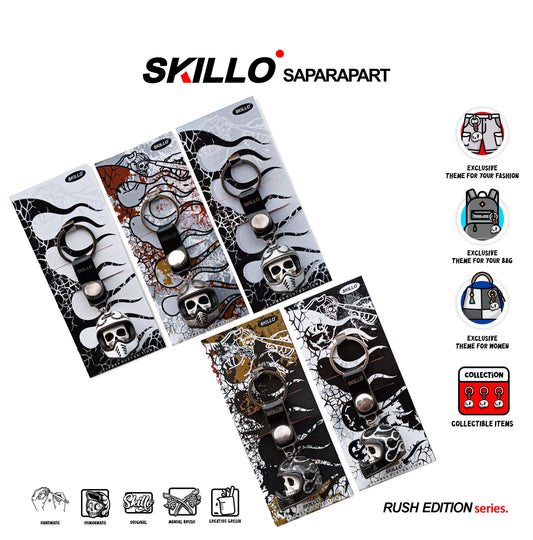 Mini Helmet Keychain – MTX Crack Series by SKILLO – Hand-Painted Resin Collectible Keychain