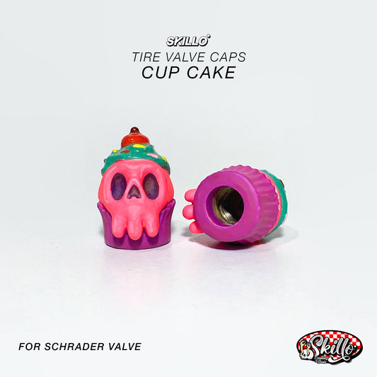 Cupcake Skull Tire Valve Caps – Christmas Gift