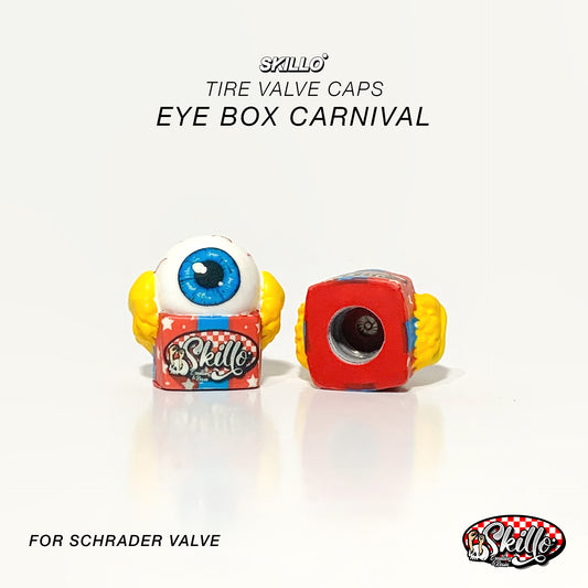 Eye Box Carnival Tire Valve Caps – Handmade Resin Car & Motorcycle Wheel Accessories